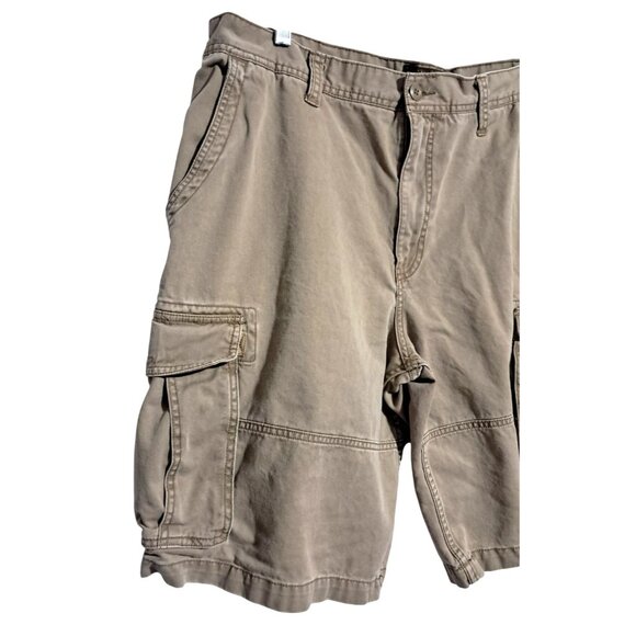 Old Navy Cargo Shorts Mens Size 38 Khaki Casual 100% Cotton Durable Design Y2K - Picture 5 of 8
